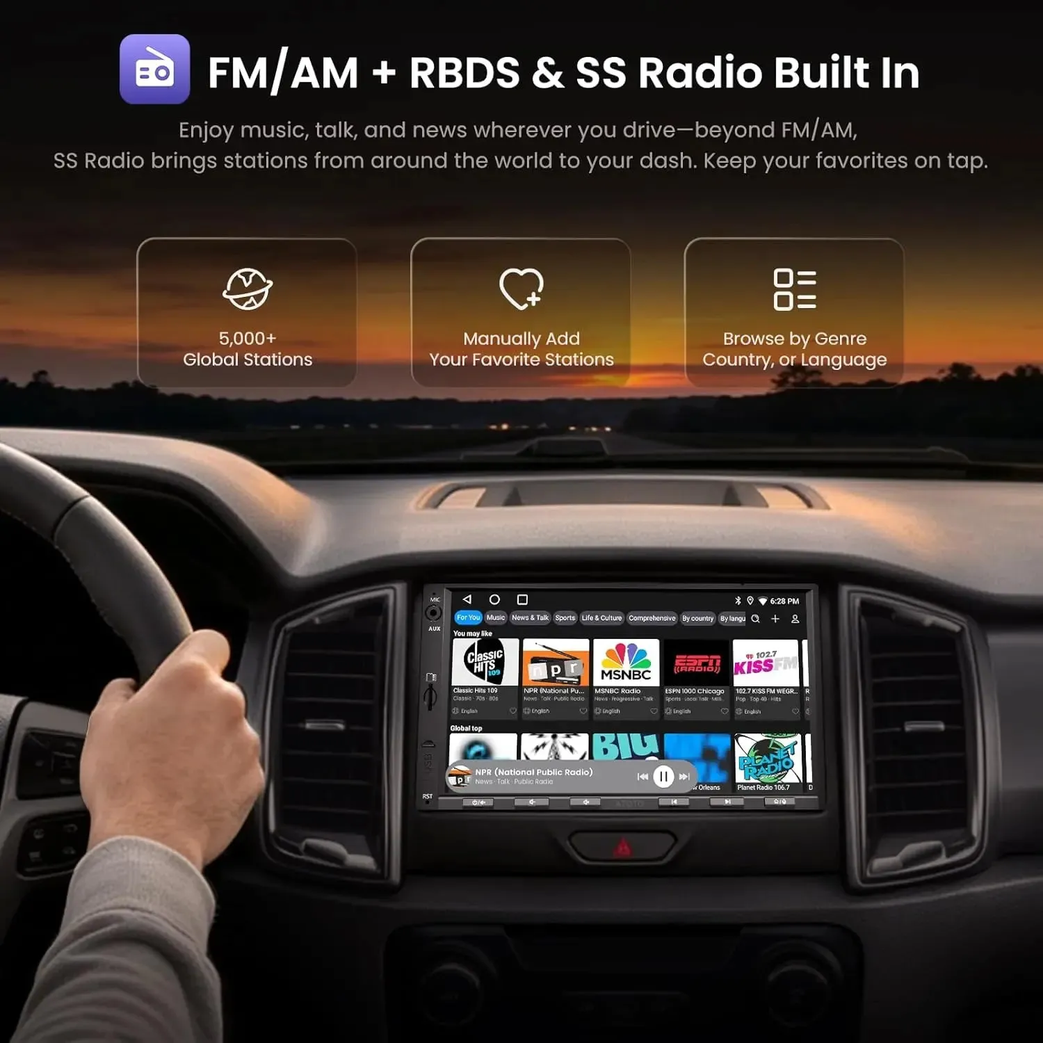 ATOTO A5L A5LG2A7T autoradio Android 7" 2GB+32GB DSP