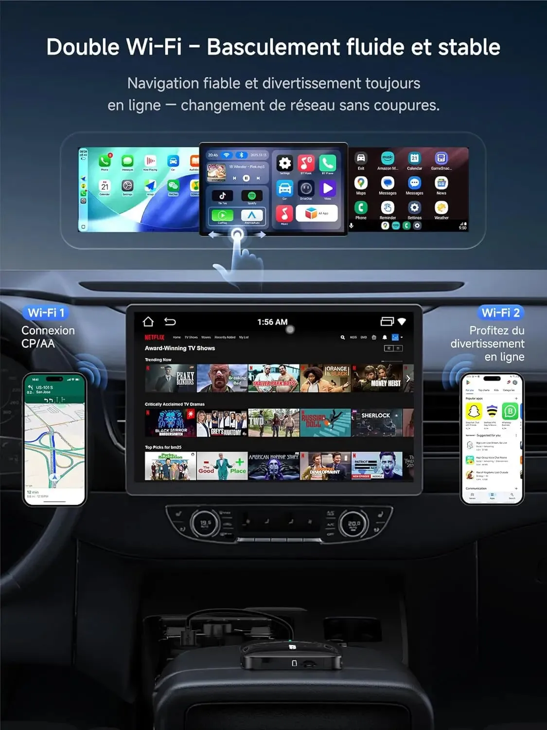 ATOTO ATOTOSELECT CB4A adaptador CarPlay 2 GB 16 GB