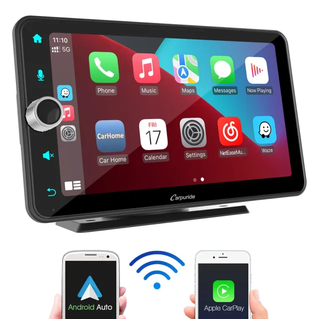 Carpuride W706 pantalla coche 7 pulgadas CarPlay táctil inalámbrica