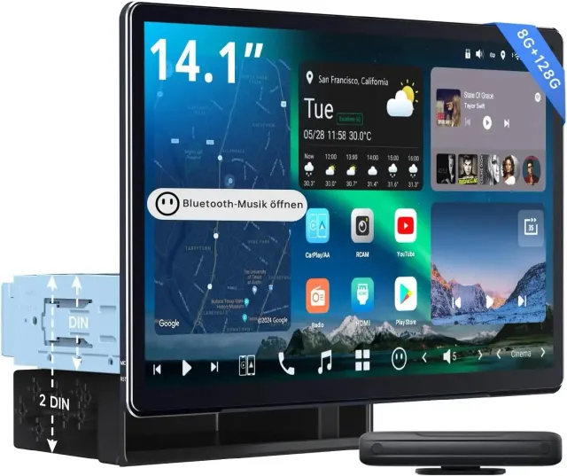 ATOTO X10G141E radio QLED 14,1 pulgadas Android