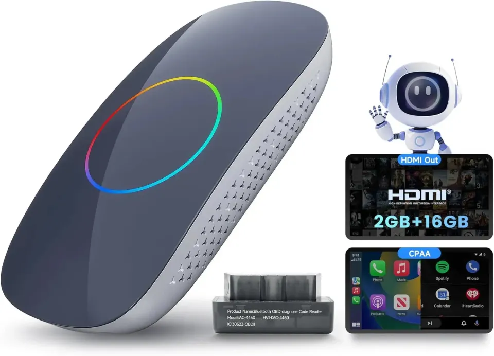 ATOTO CB4 CB4CT adaptador CarPlay 2 GB + 16 GB HDMI