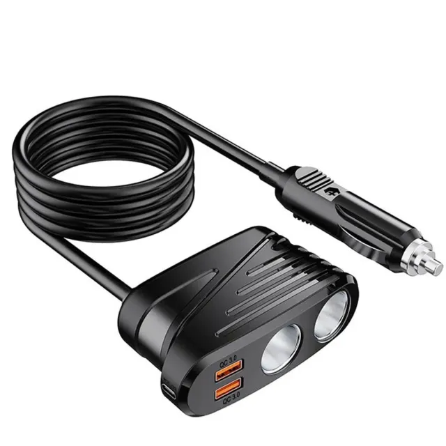 Carpuride cargador mechero coche doble USB QC3.0 20W Type-C