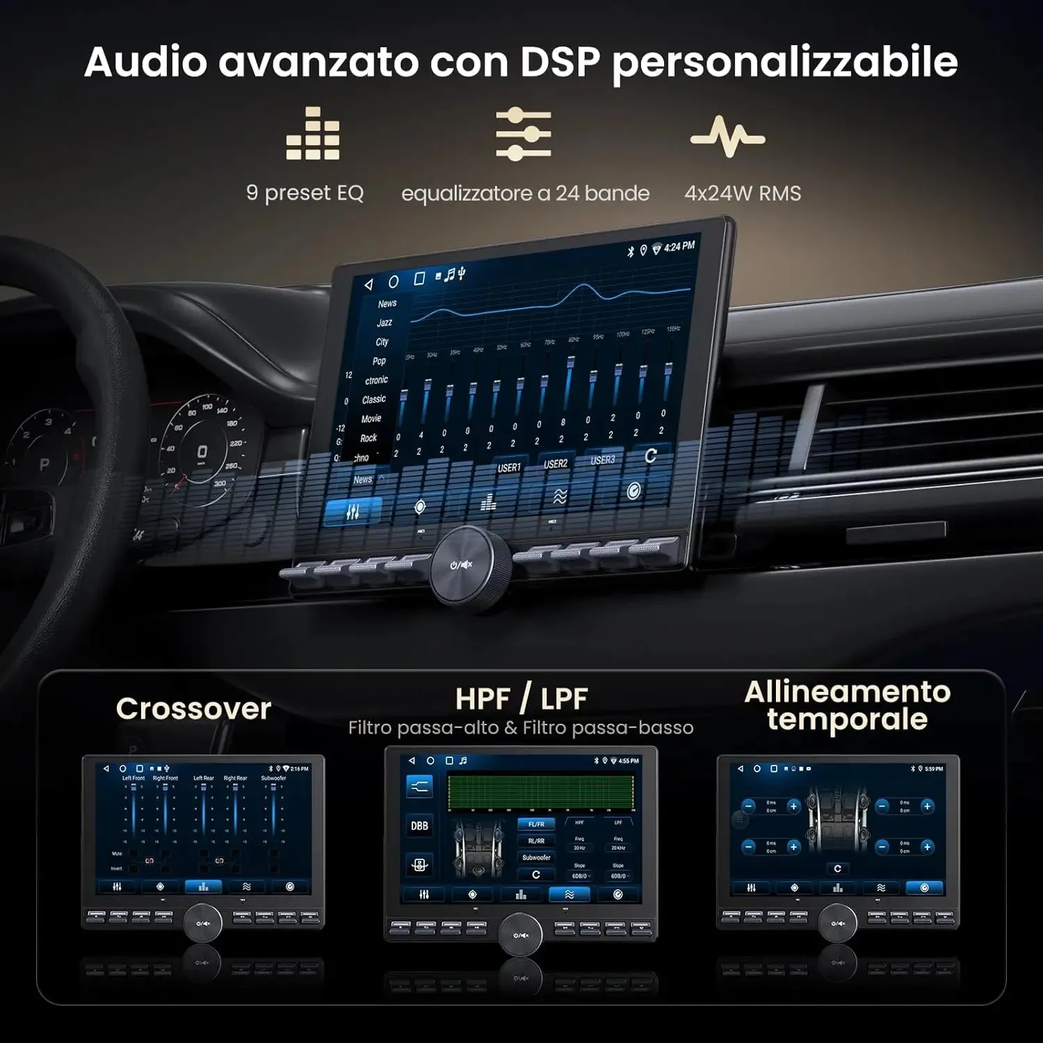 ATOTO A5L A5LG110PT-S01 autorradio 10,1" flotante con cámara