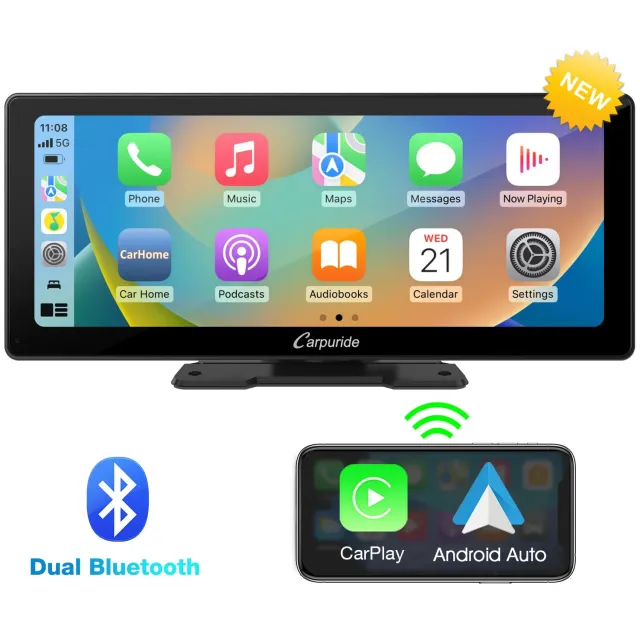 Carpuride W103 Pro pantalla coche 10,3" Bluetooth