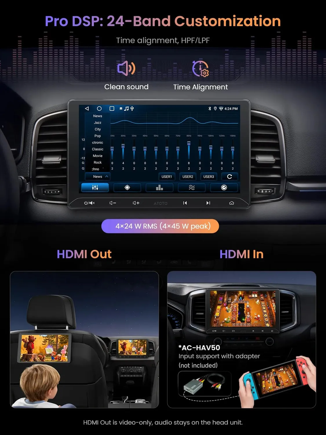 ATOTO A5L 10,1" autorradio Android 2DIN reacondicionado