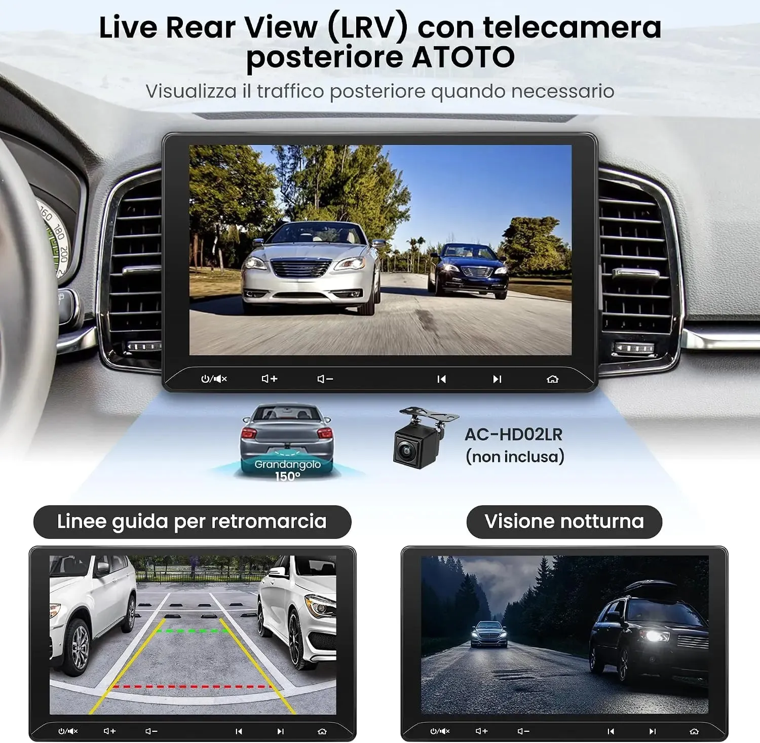 ATOTO F7 F7G211WE Autoradio 10,1" HD con CarPlay