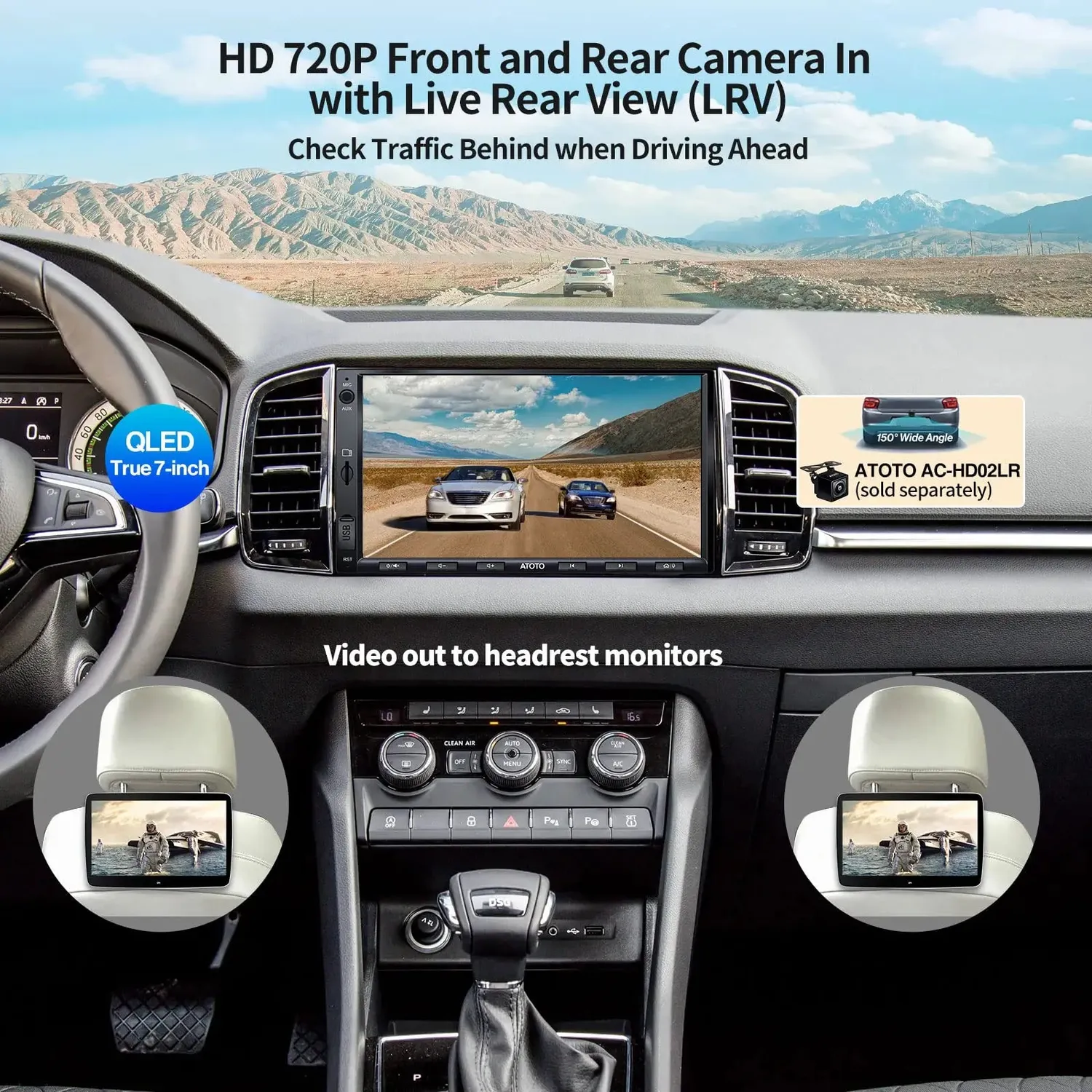 ATOTO F7 F7G2B7WE autorradio 2 DIN 7" CarPlay reacond.