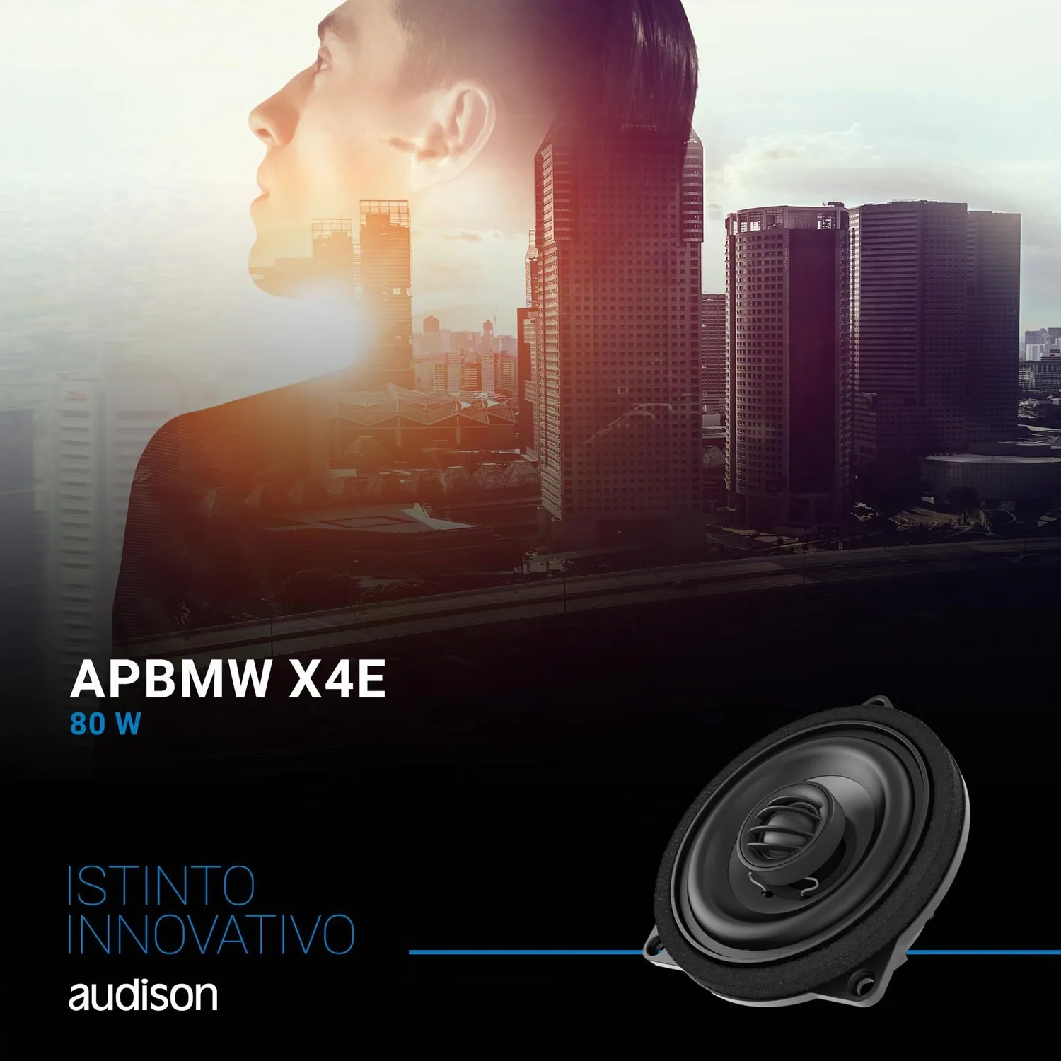 Audison Prima APBMW X4E coaxiales BMW 100 mm par 80 W