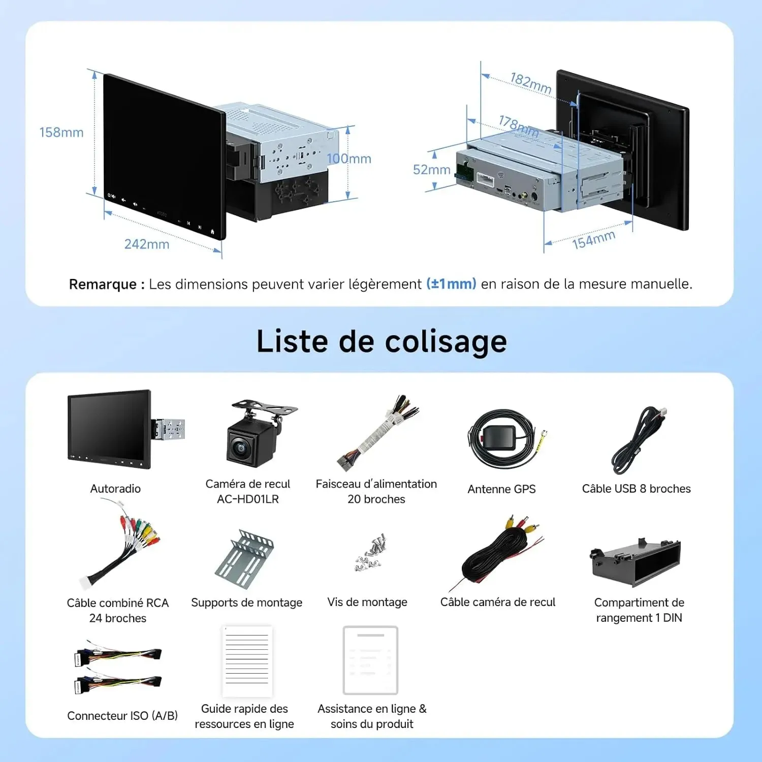 ATOTO A5L A5LG110T autorradio 10 pulgadas 2+32GB DSP