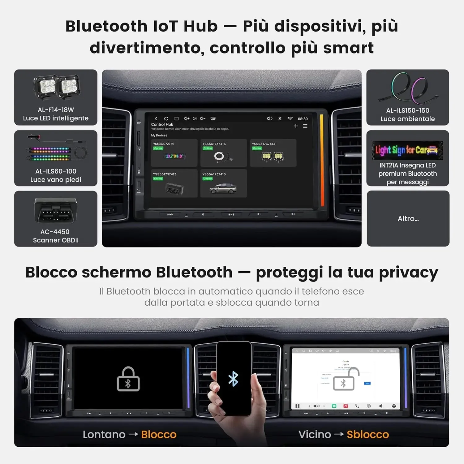 ATOTO S84G2D7PB autorradio 2 DIN 7" IA DSP Hi-Fi