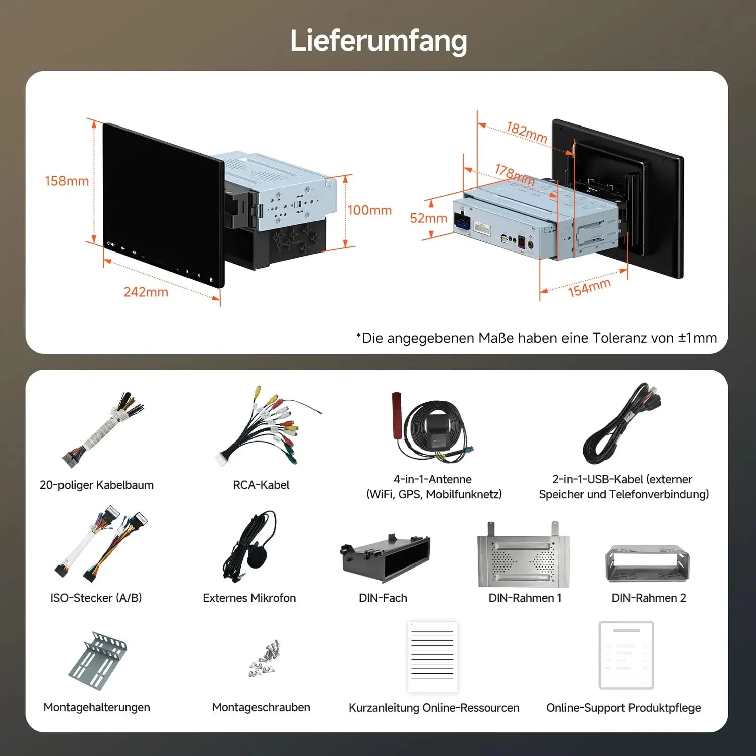 ATOTO S8 S8MS autorradio 10 pulgadas QLED flotante 4G+32G