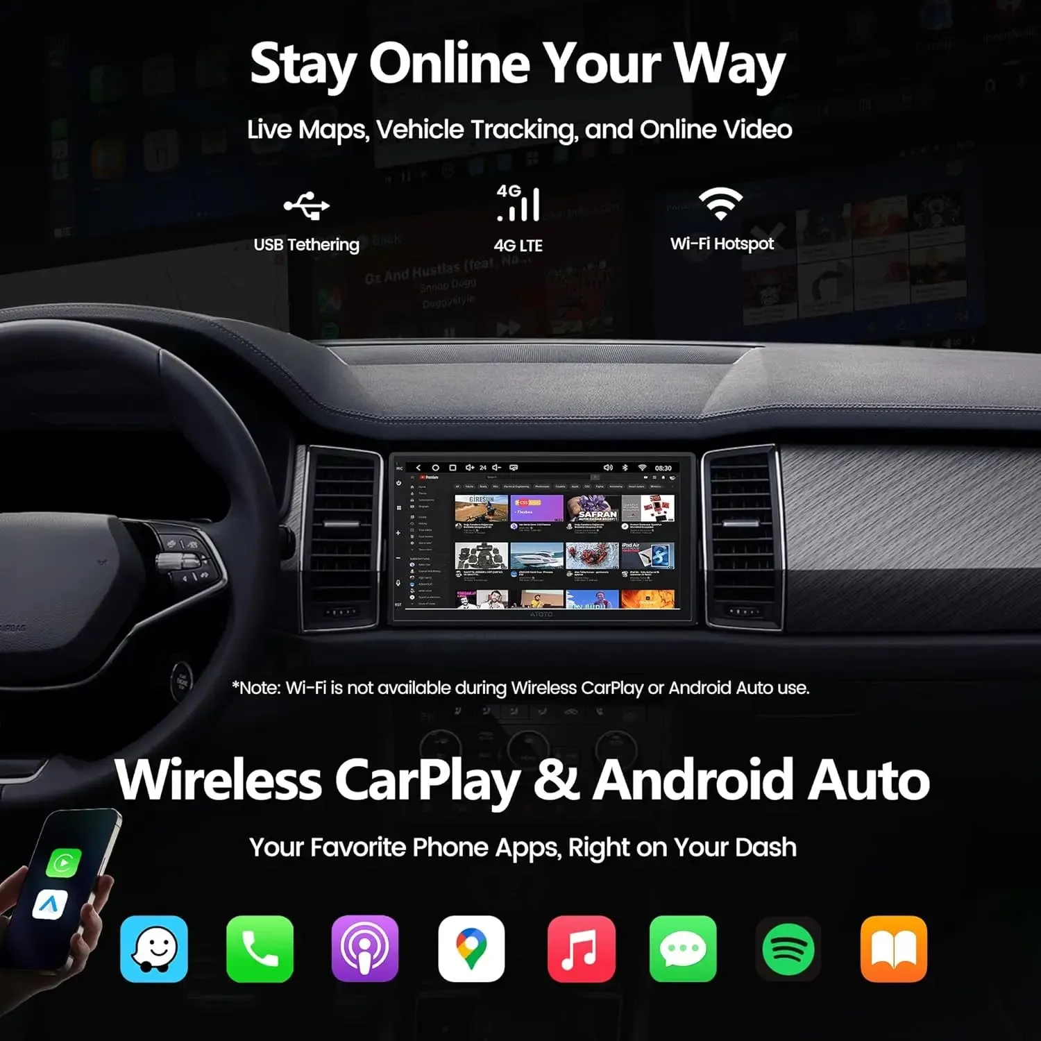 ATOTO S8 S84G2B7P autorradio Android 7 pulgadas 4+64G