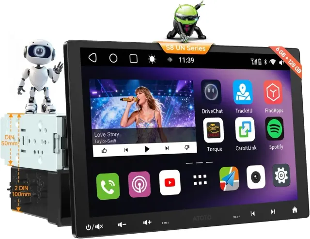 ATOTO S8 S8G1109UN autorradio Android 10,1 pulgadas 6+128G