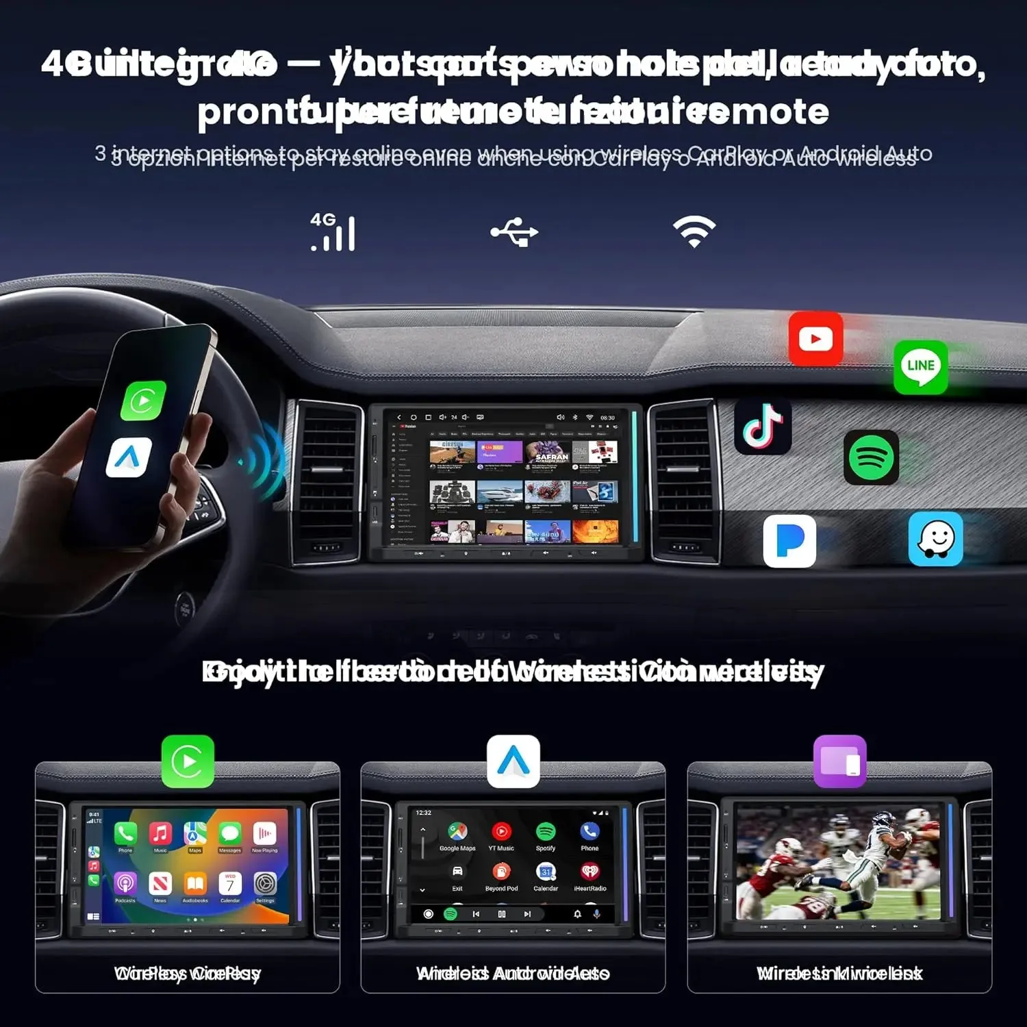 ATOTO S84G2D7PB autorradio 2 DIN 7" IA DSP Hi-Fi