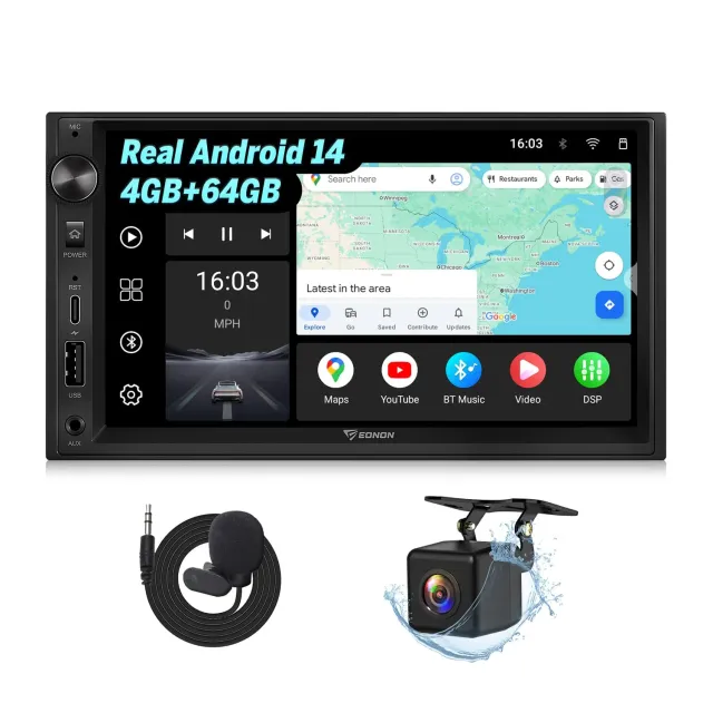 Eonon UX7A radio coche 7 pulgadas Android 14 4+64GB