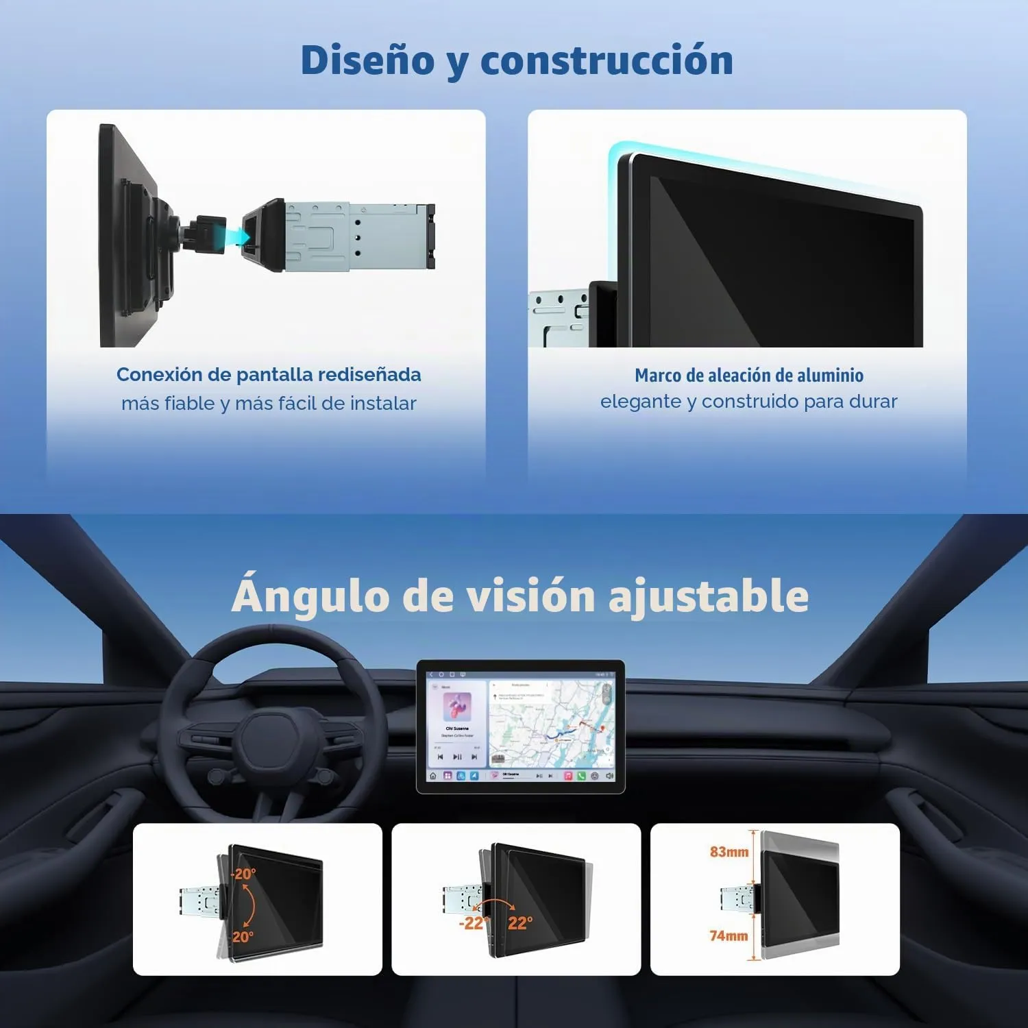 Eonon X6S2 Series SD1X6S2 radio 1 DIN 10,95 pulgadas 6+64 GB