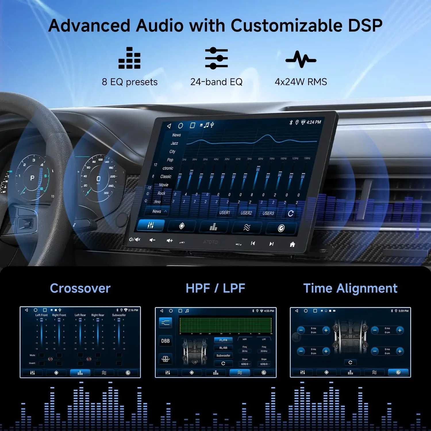 ATOTO A5L A5LG110T autorradio Android 10,1" QLED