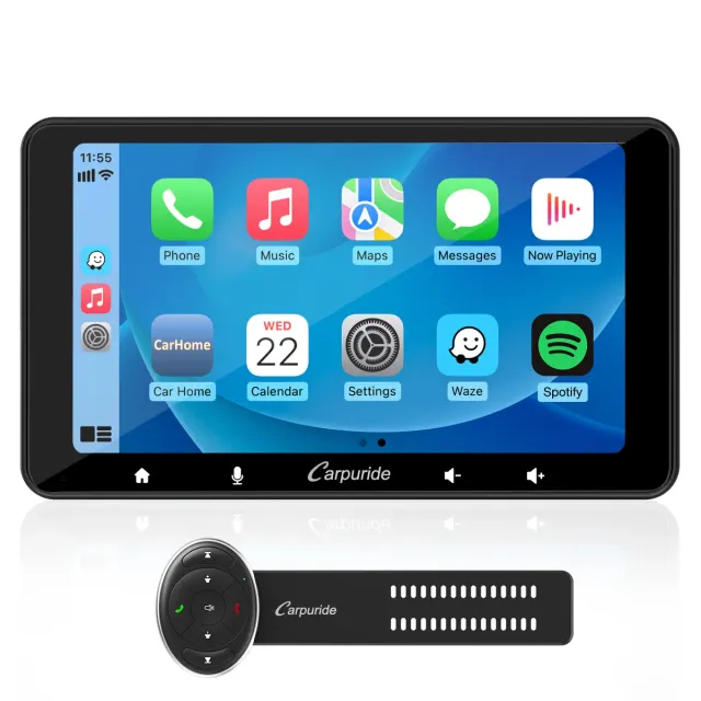 Carpuride W708 autorradio portátil 7 pulgadas inalámbrico