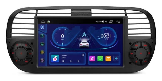 XTRONS ID IDS7050FLB autorradio Android Fiat 500 7" CarPlay