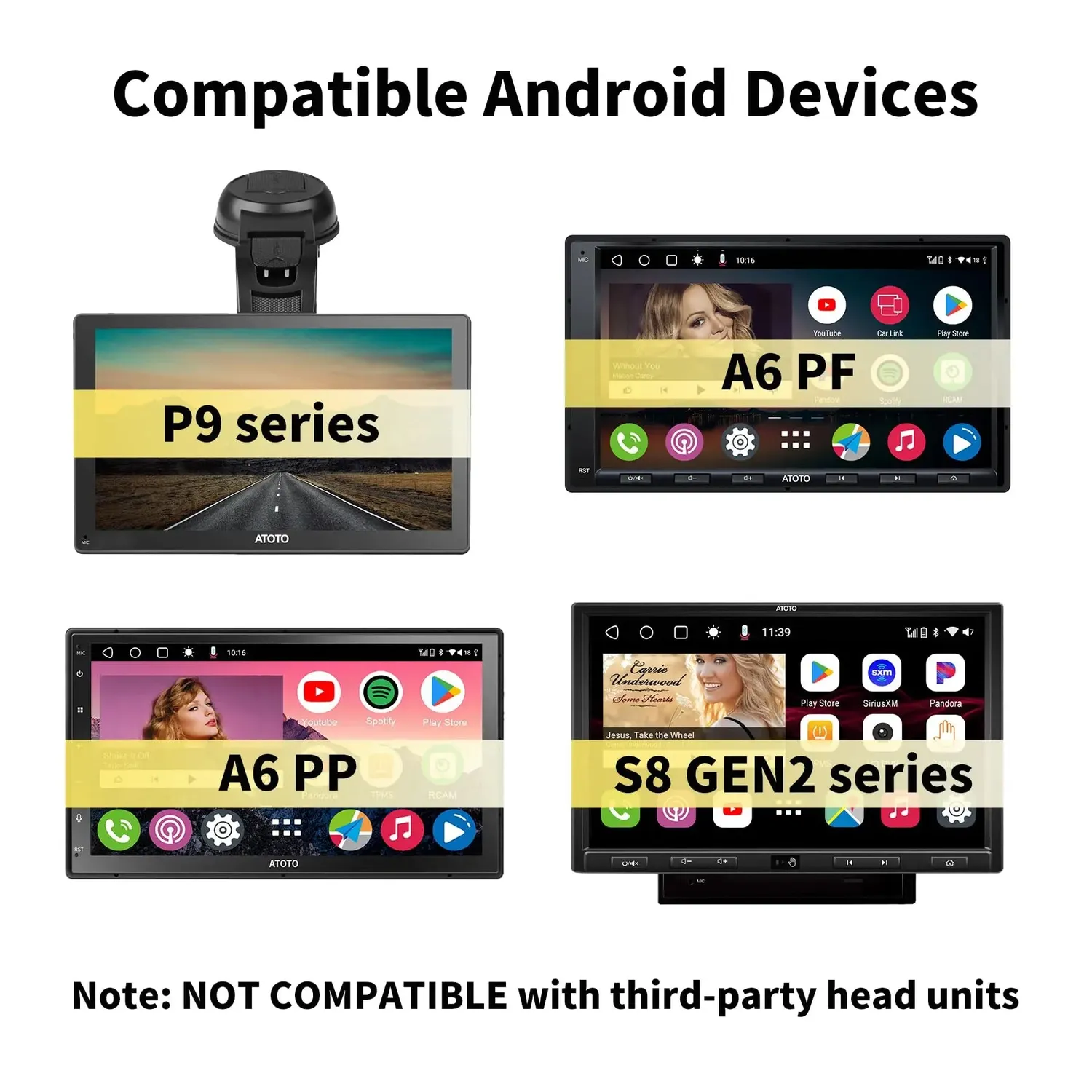 ATOTO AC-HBV86 Adaptador HDMI a USB-A 13,8 cm 1080p
