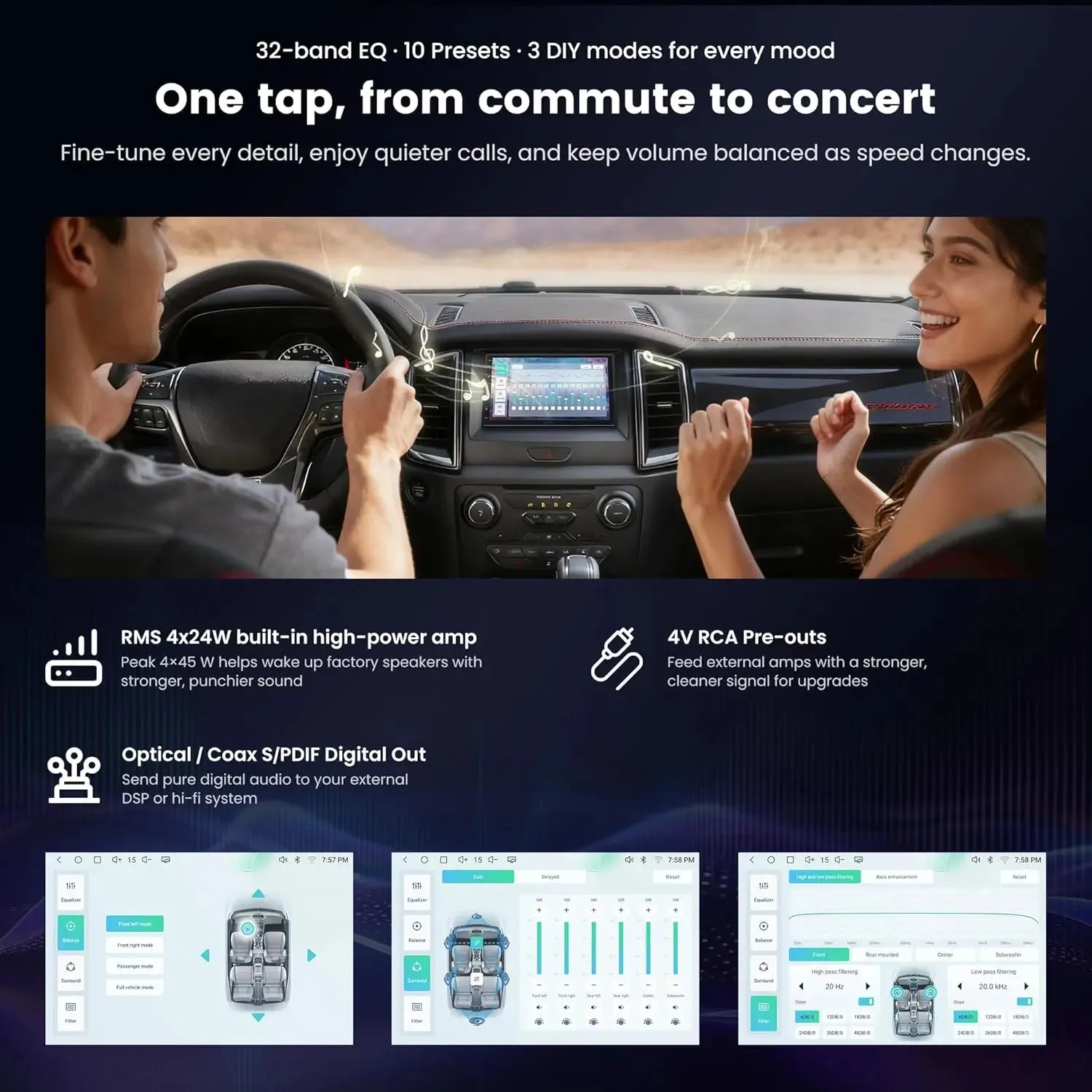ATOTO S8 S84G2B7P autorradio Android 7 pulgadas 4+64G