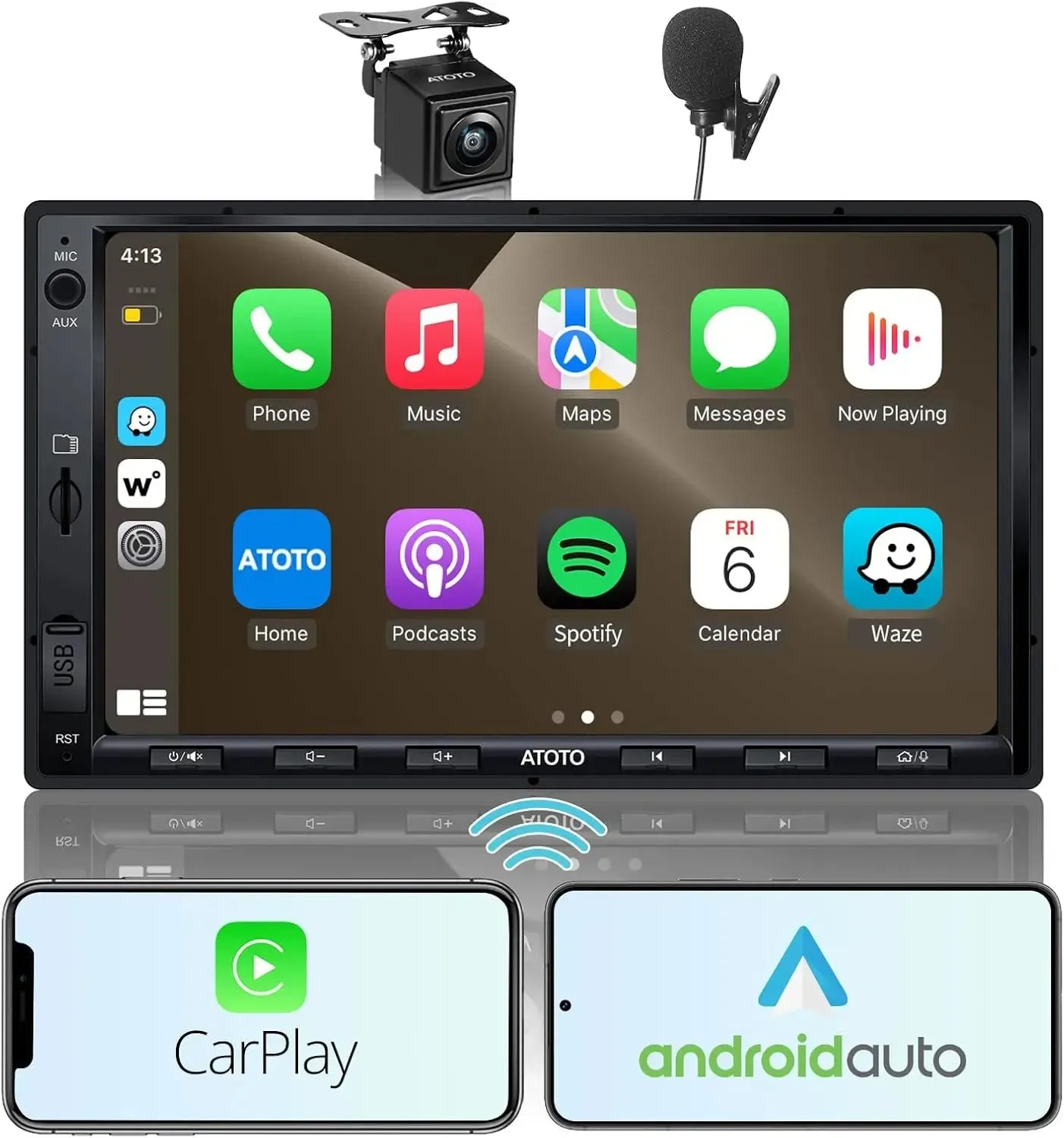 ATOTO F7 F7G2A7WE autorradio 7" CarPlay con cámara
