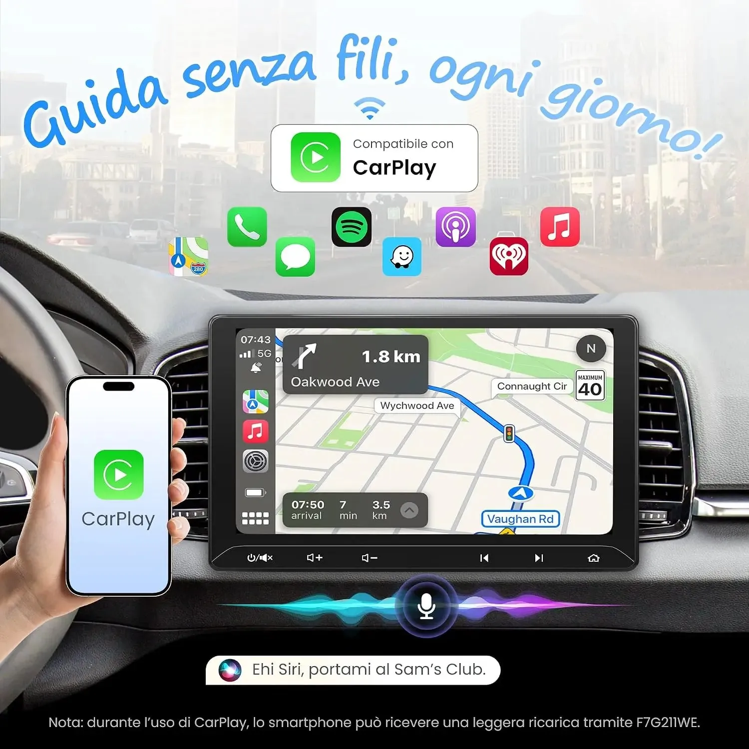 ATOTO F7 F7G211WE Autoradio 10,1" HD con CarPlay
