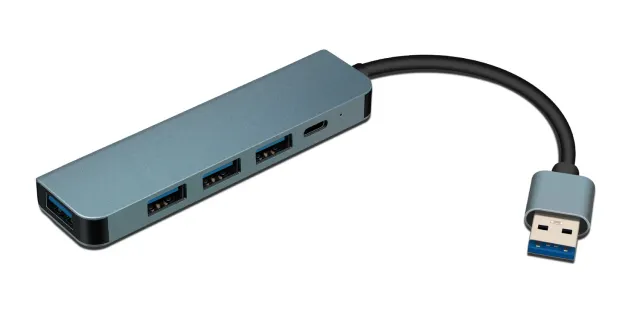 XTRONS PX USB1TO4 hub USB 3.0 4 puertos aluminio