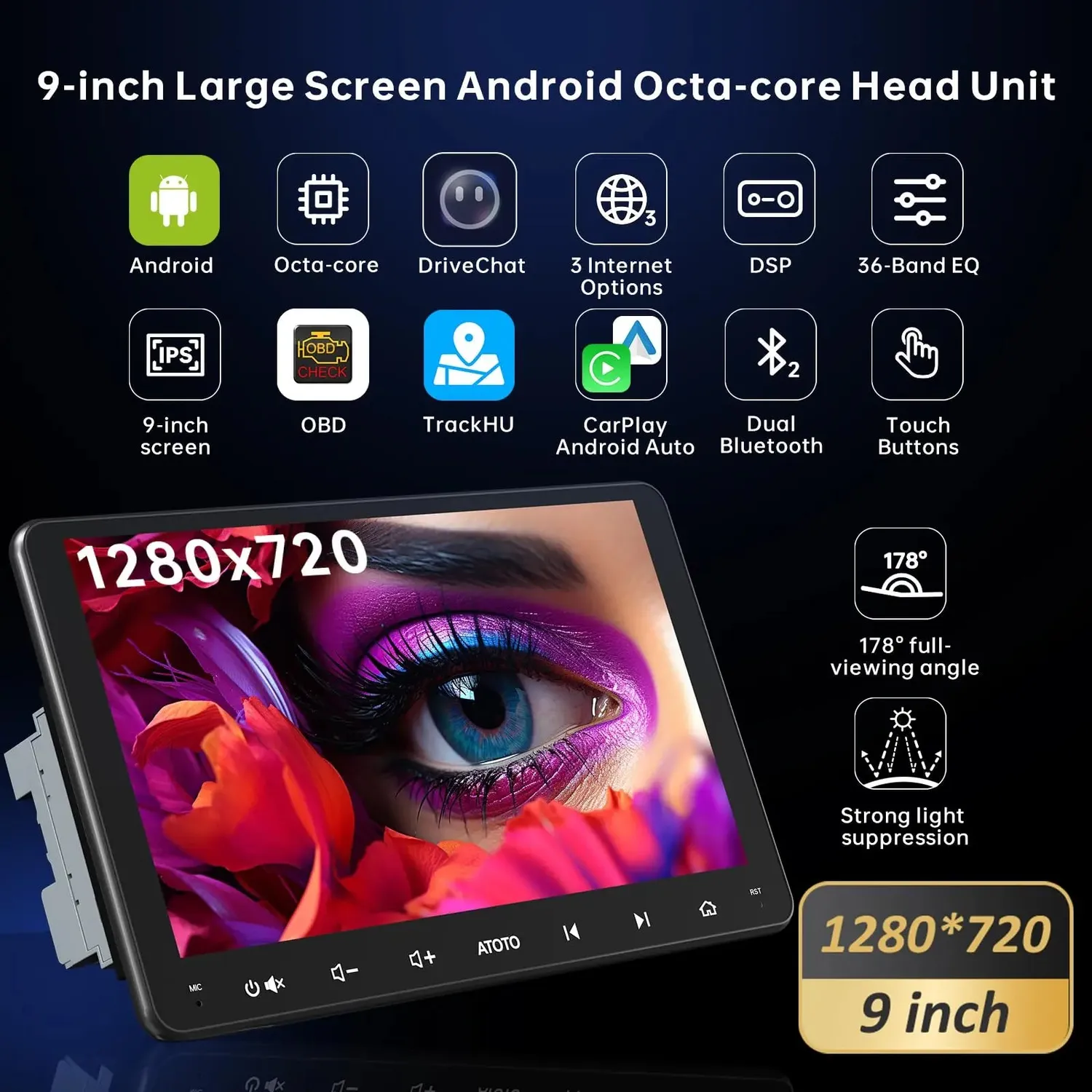 ATOTO A6PF A6G209PF-S04 autorradio Android 9 pulgadas