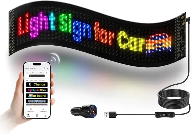 ATOTO LEAPROCK 21 cartel LED para coche Bluetooth