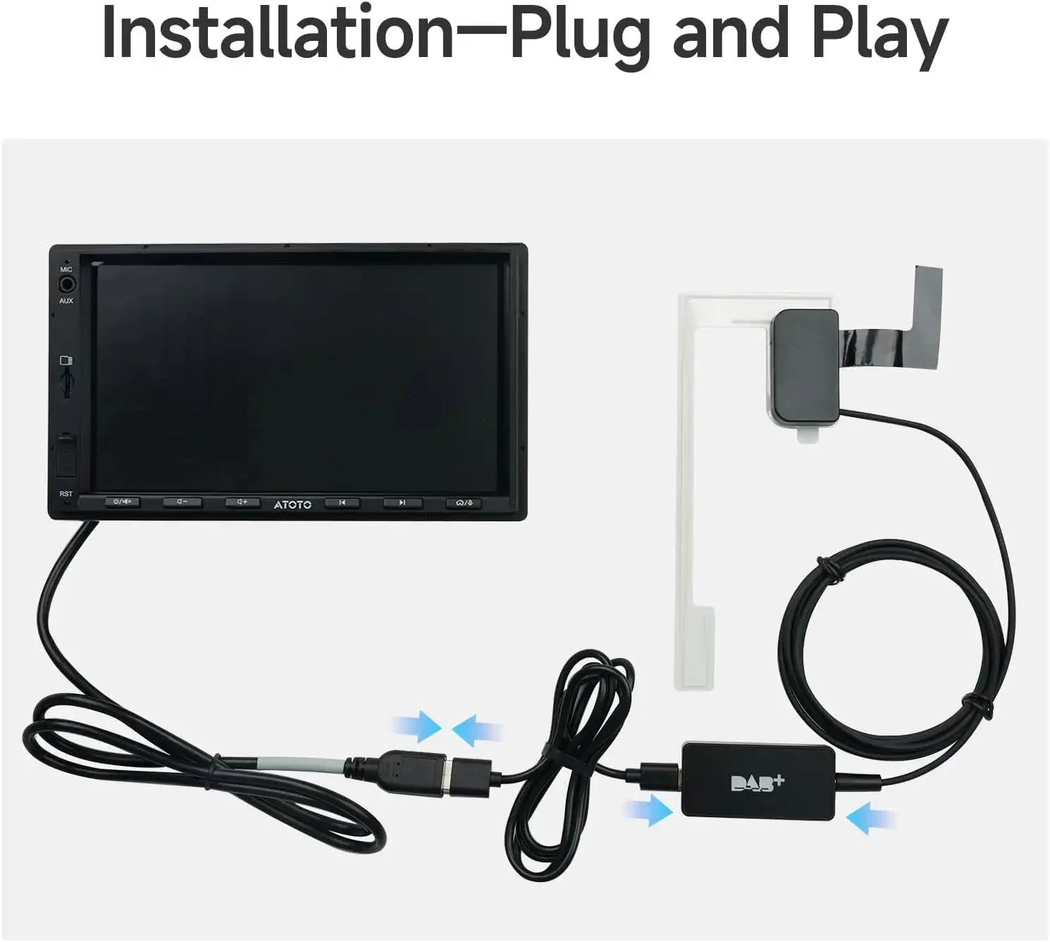 ATOTO A5 AC-4475 Receptor DAB+ USB para radio coche