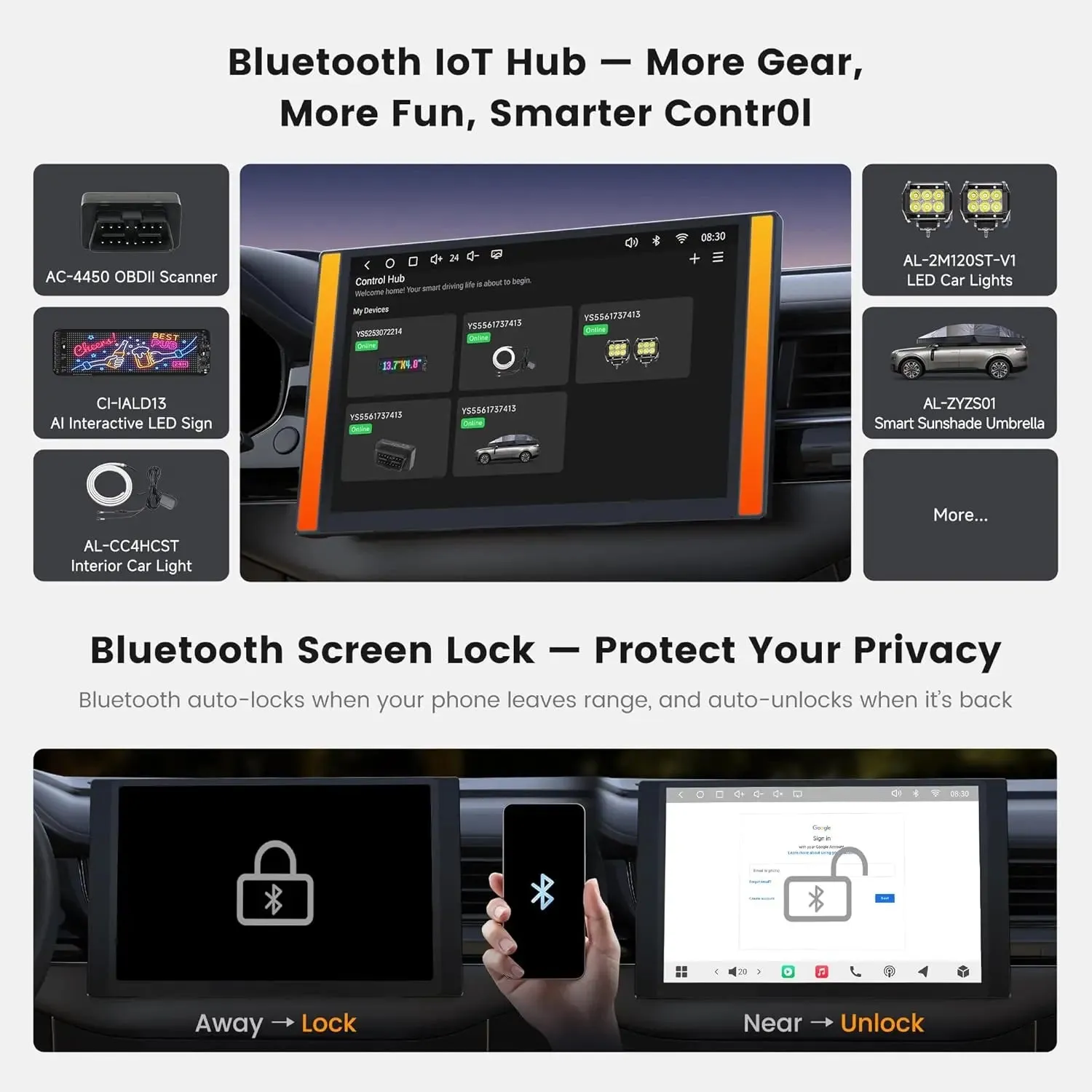 ATOTO S84G225P radio 2 DIN Android 12,5 pulgadas QLED