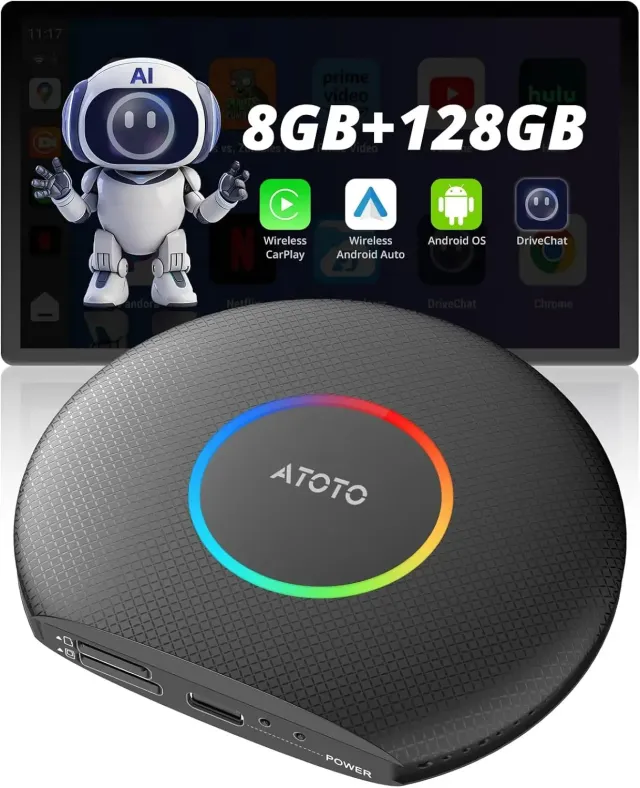 ATOTO CB6 AI Box CarPlay inalámbrico 8+128GB Android 13