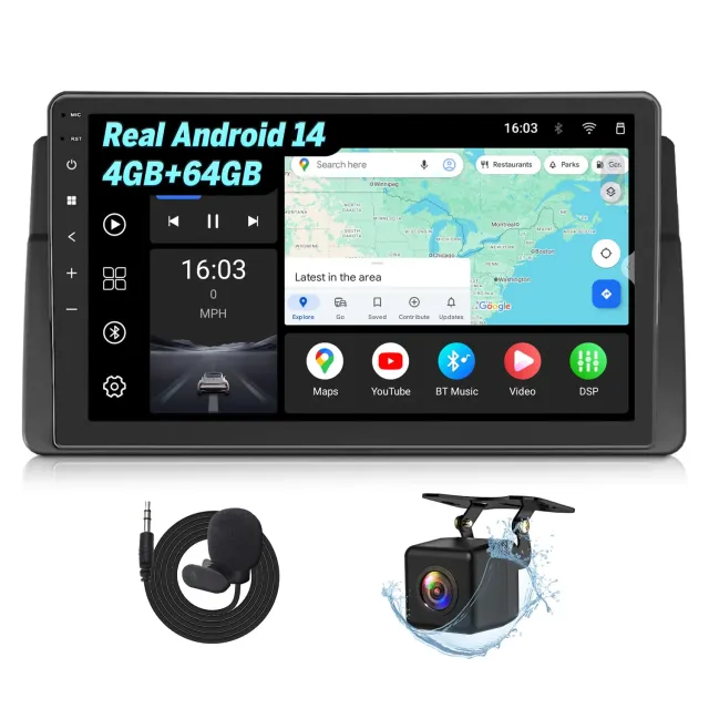 Eonon X7 E46X7A autorradio BMW E46 9" Android 14