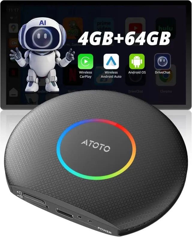 ATOTO CB6A adaptador CarPlay inalámbrico 4+64GB DriveChat