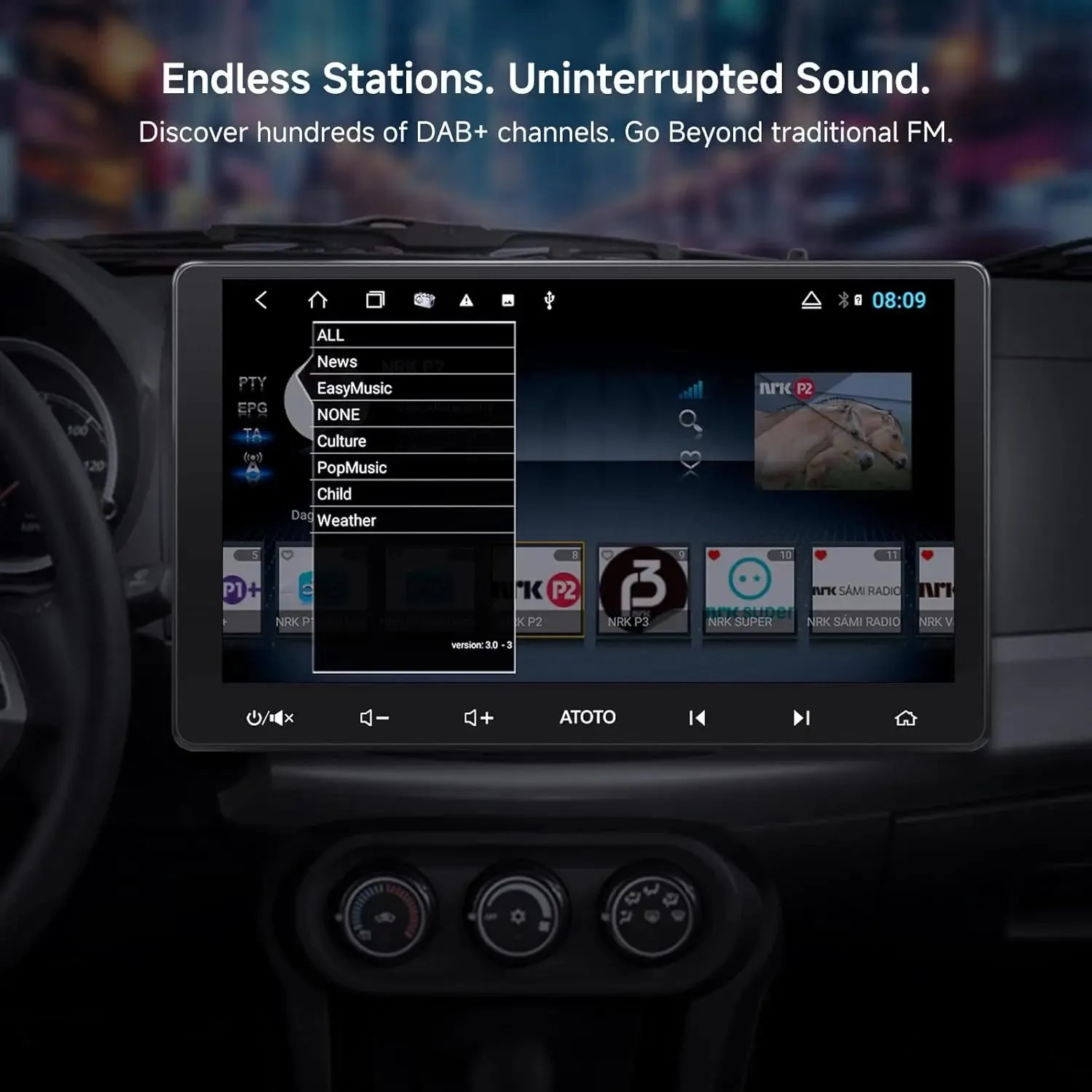 ATOTO A5 AC-4475 Receptor DAB+ USB para radio coche