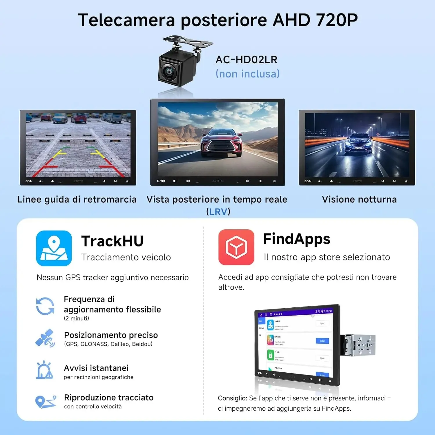 ATOTO A5L A5LG110T autorradio 10" IPS flotante CarPlay MirrorLink