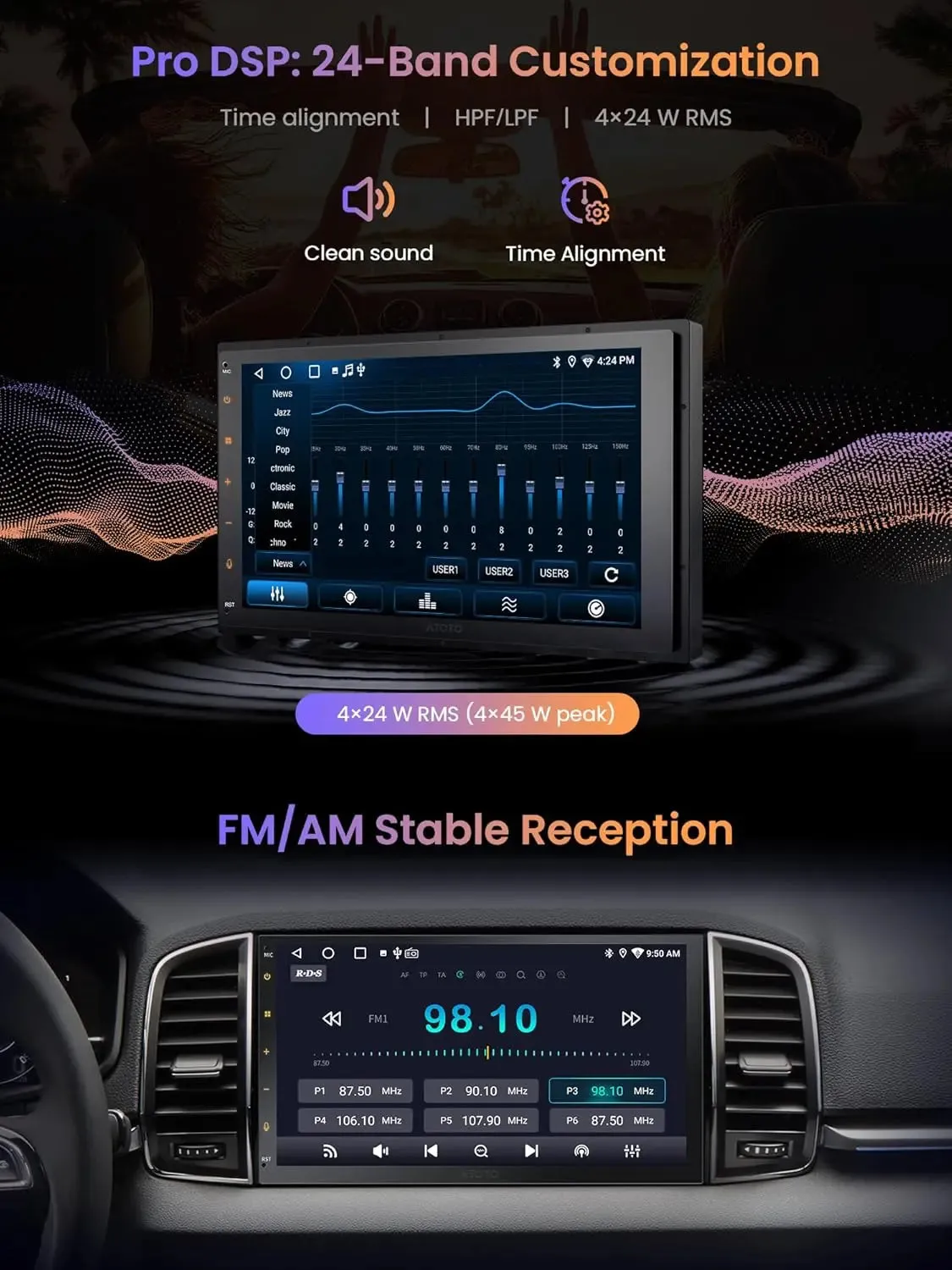 ATOTO A5L A5LG2B7T autorradio android 7" 2+32GB cámara
