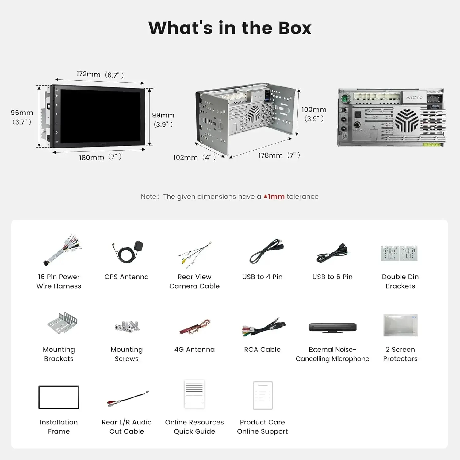 ATOTO S8 S84G2B7P autorradio Android 7 pulgadas 4+64G
