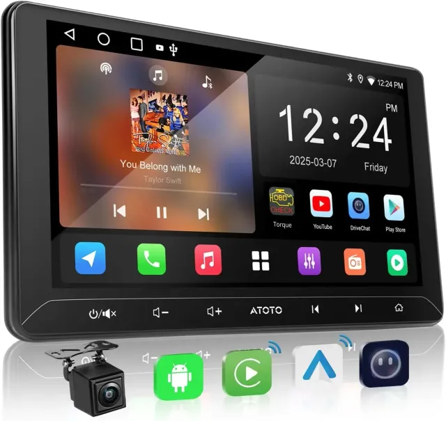 ATOTO A5L A5LG211T autorradio 10" 2+32GB CarPlay táctil