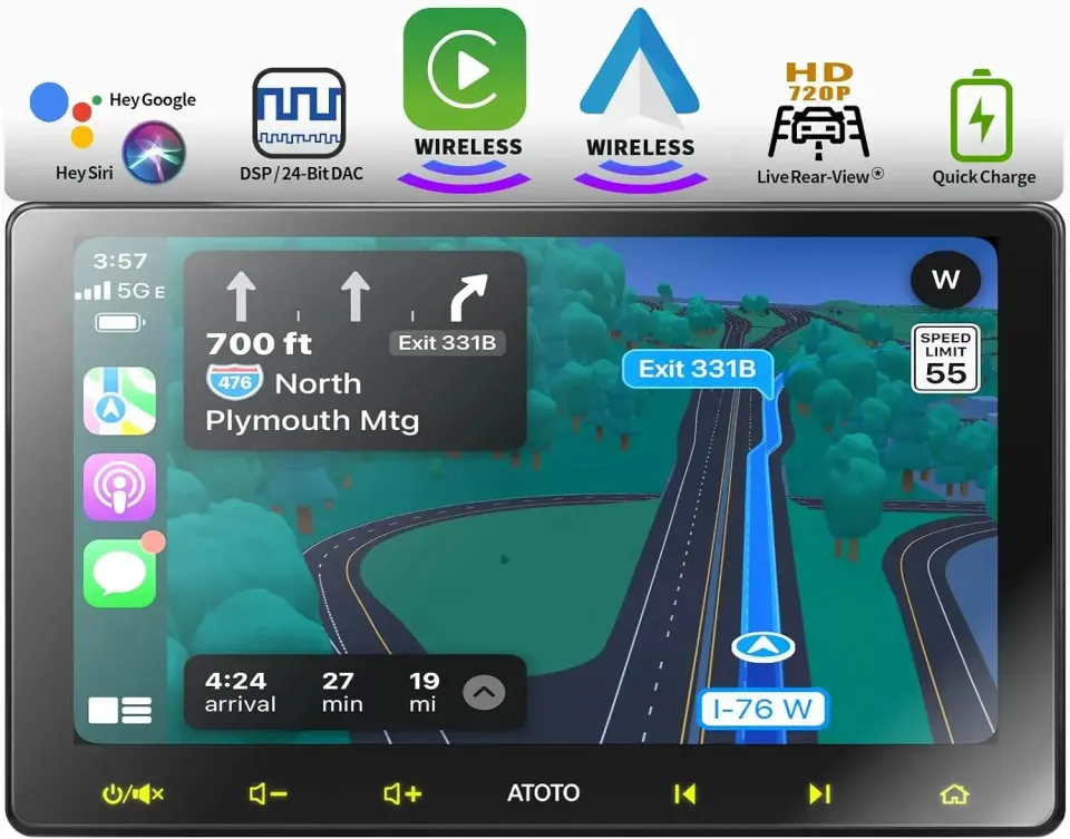 ATOTO F7 F7G211WE Autorradio 2DIN 10,1" QLED CarPlay