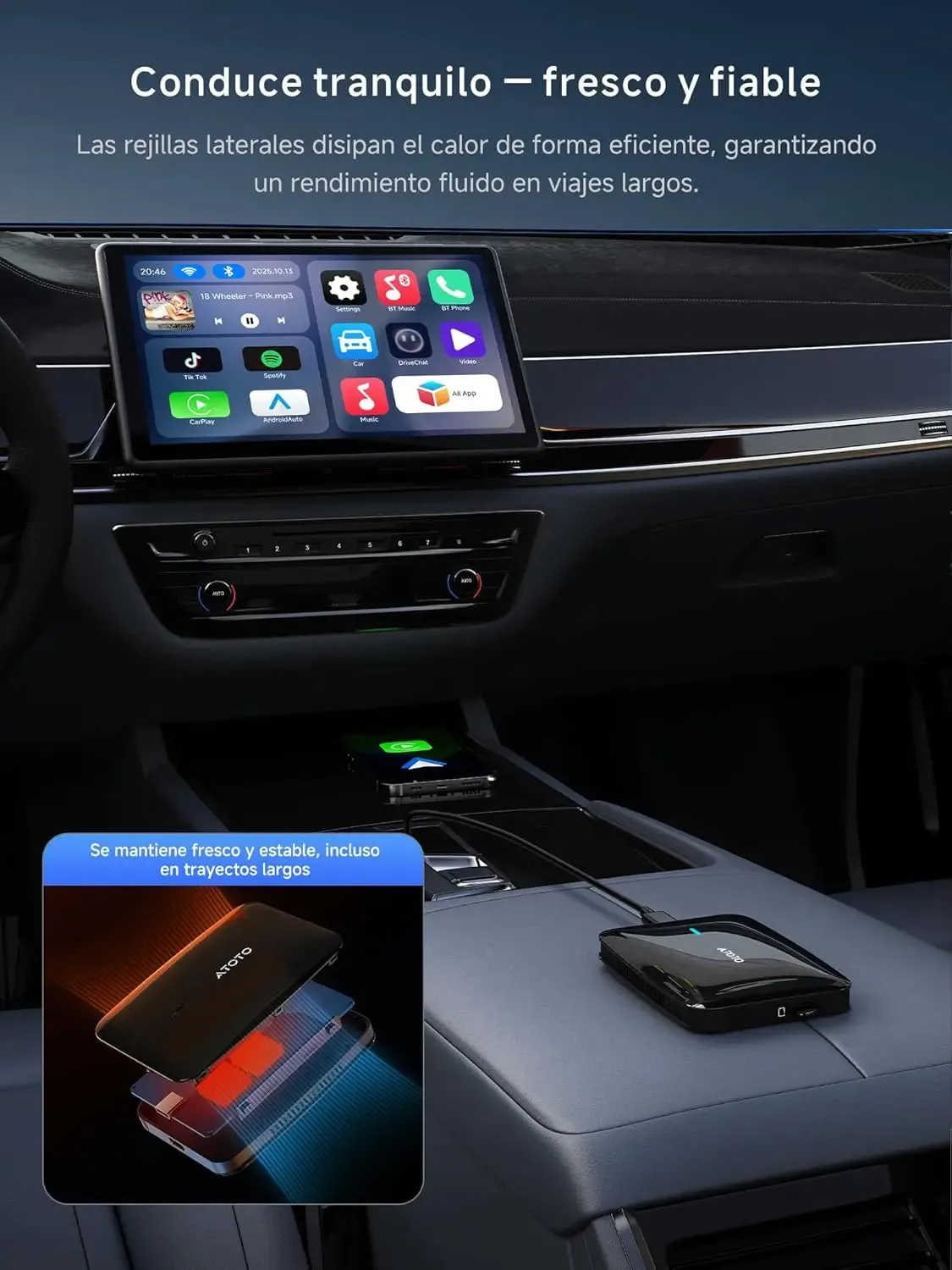 ATOTO CB4 CB4A adaptador CarPlay inalámbrico
