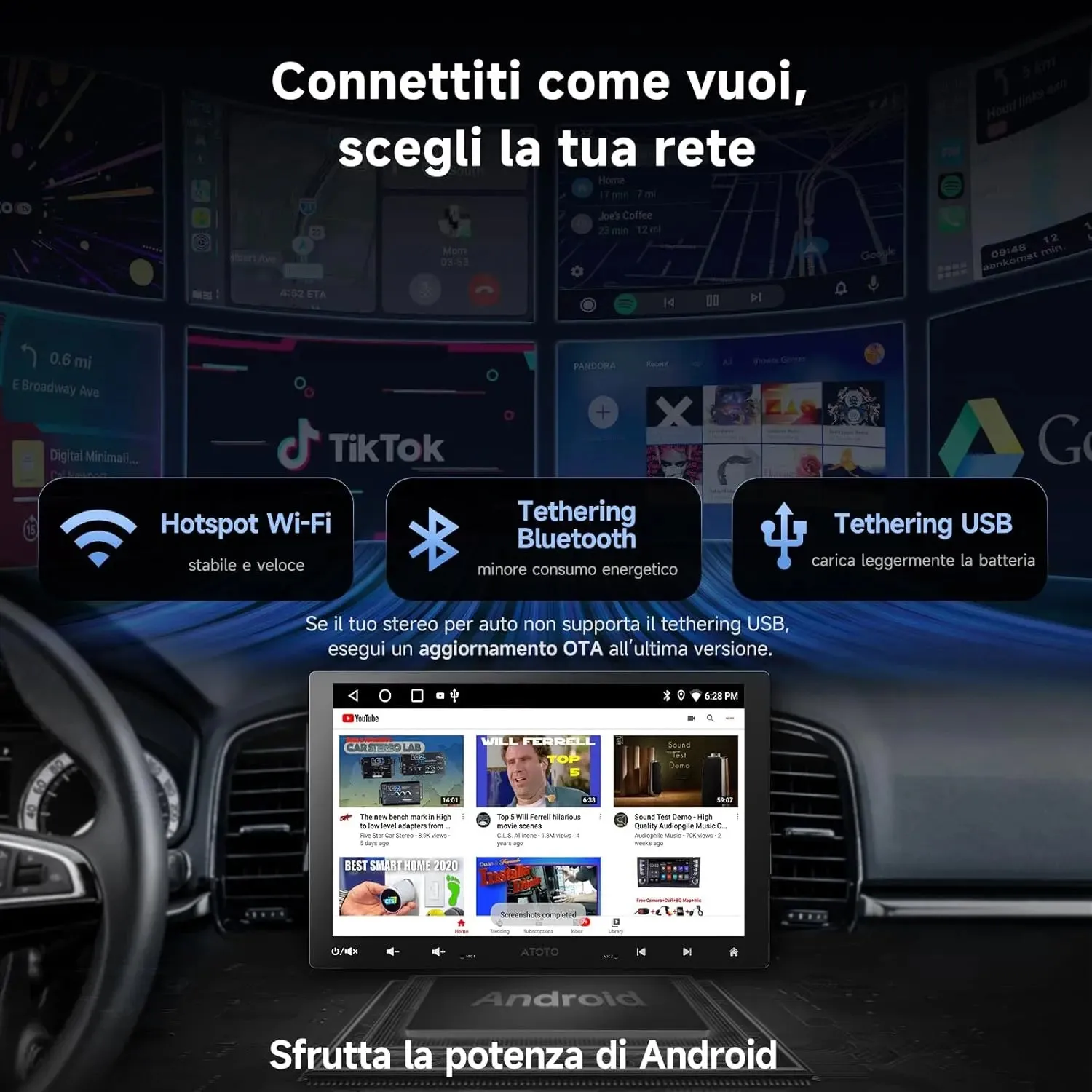 ATOTO A5L A5LG110T Autorradio 10 Pulgadas 2+32G DSP