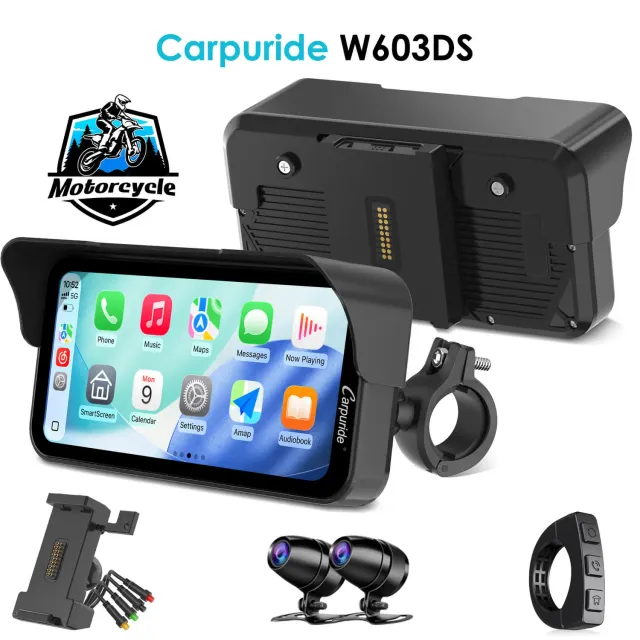 Carpuride W603 pantalla moto CarPlay 6,3 pulgadas