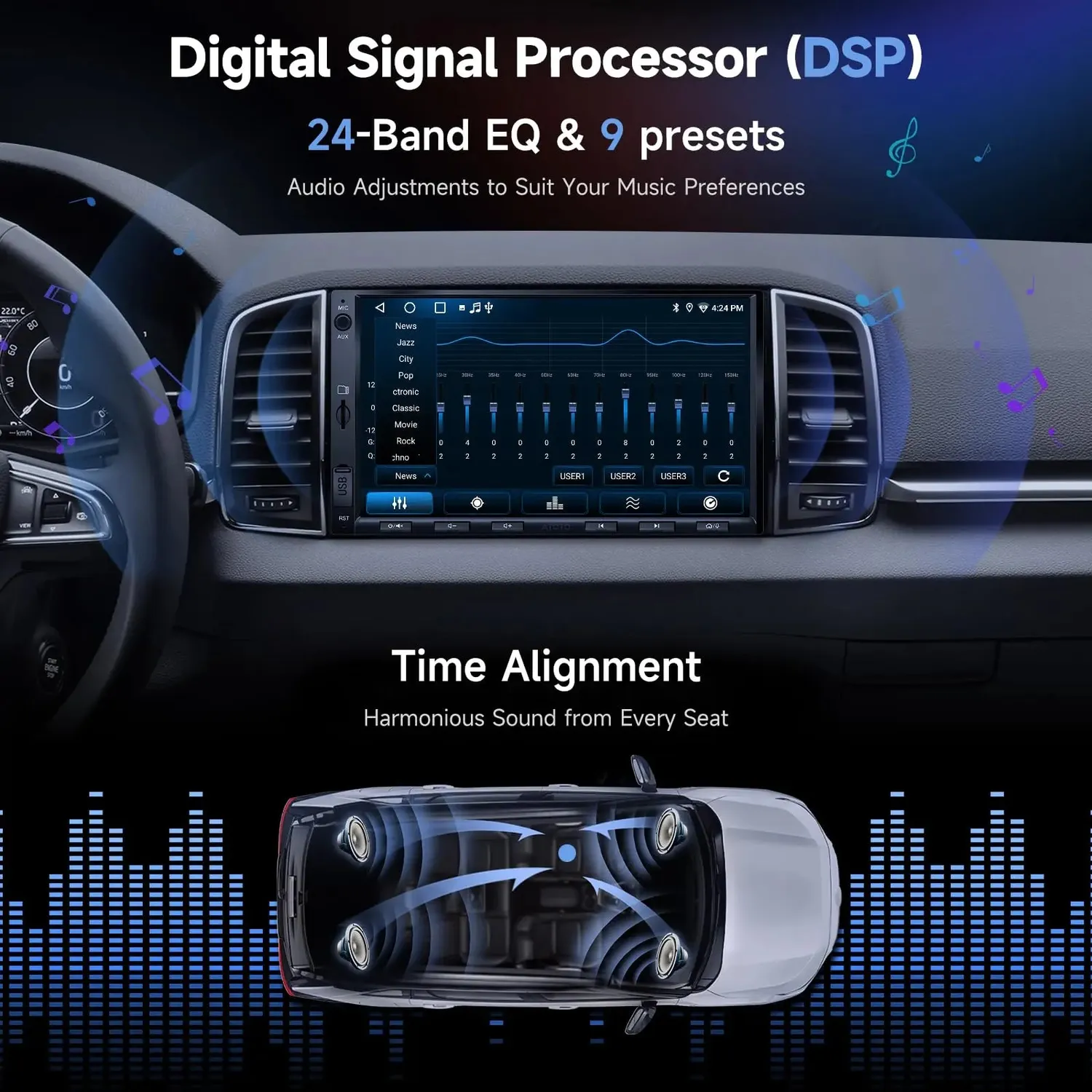 ATOTO A5LG2A7T-S12 radio 2 DIN 7 pulgadas reacondicionada