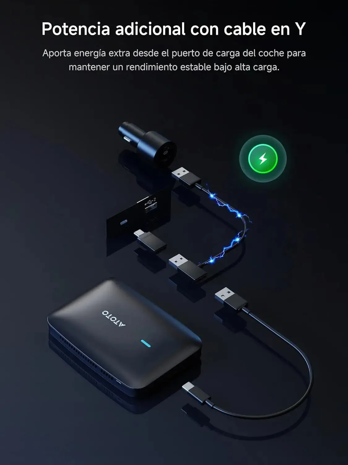 ATOTO CB4 CB4A adaptador CarPlay inalámbrico